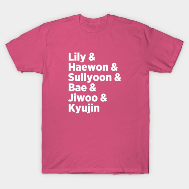 NMIXX names - Nice to NMIXX You! Kpop Girl Group T-Shirt by We Love Pop Culture